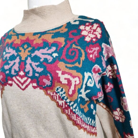 Sundance Journey East Sweater Womens size Small Oversized Boho Southwestern - Picture 5 of 15